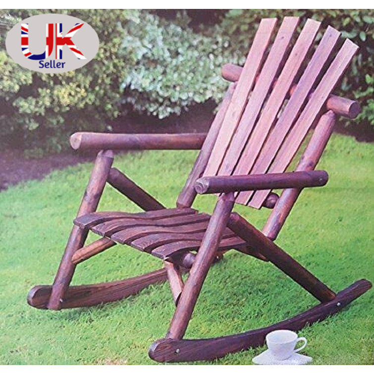 Union Rustic Outdoor Losh Rocking Solid + Manufactured Wood Chair